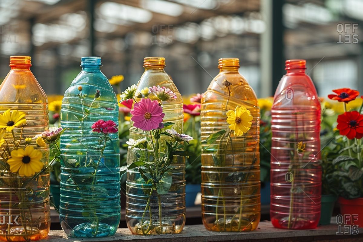 Utilisez des objets recyclés pour créer des pots de fleurs tendance pour le printemps